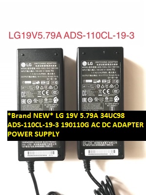*Brand NEW* LG 34UC98 19V 5.79A ADS-110CL-19-3 190110G AC DC ADAPTER POWER SUPPLY